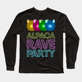 Alpaca Rave Party Long Sleeve T-Shirt